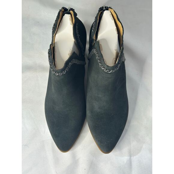 Dolce Vita Women's Dylan Dark Gray Suede Pointed Heeled Booties Size 8.5 - Picture 2 of 7